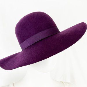 Charming Charlie Eggplant Color Felt Hat